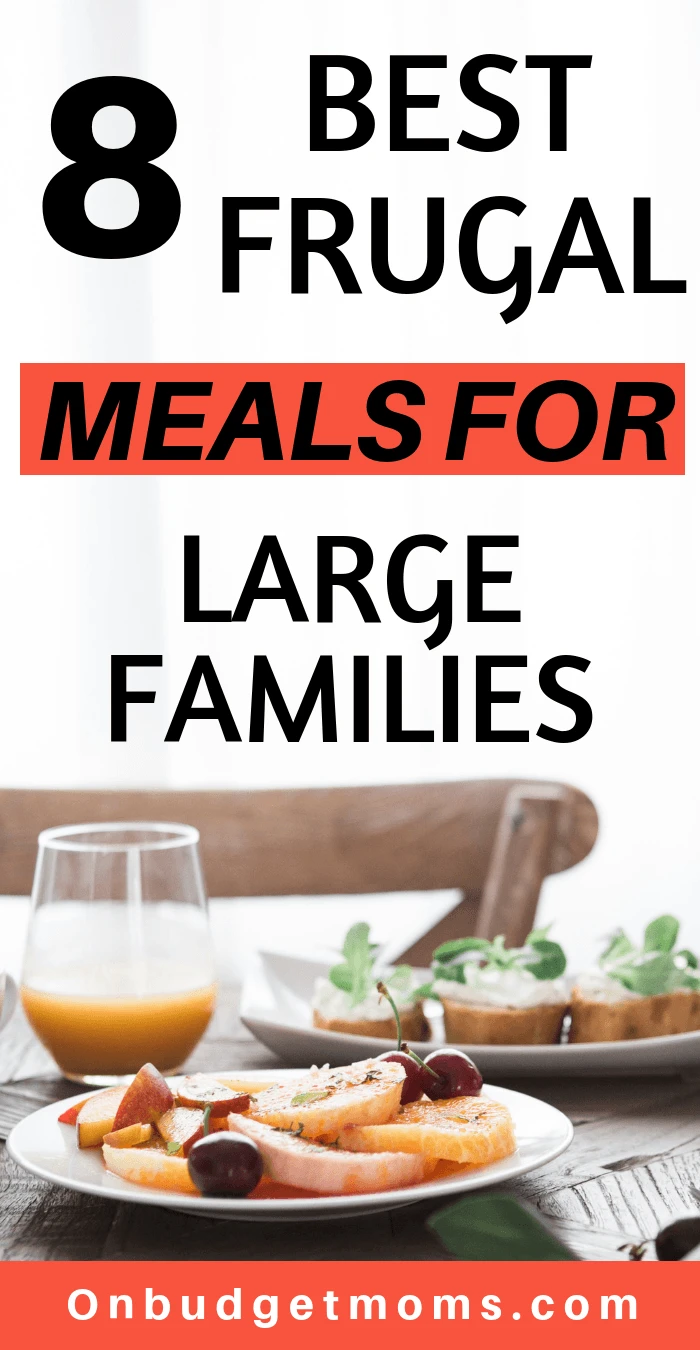 frugal meals for large families, frugal meals, cheap and easy dinners, cooking on a budget