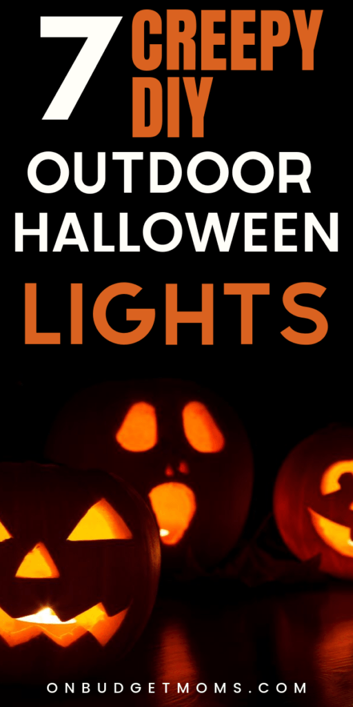 Creepy DIY outdoor Halloween lights!