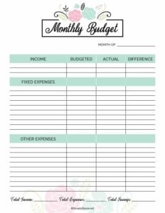 8 Free Budget Printables You Need In 2022 – On Budget Moms