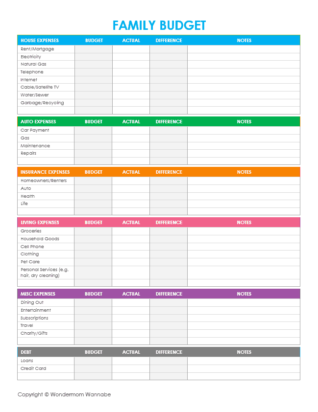 8 Free Budget Printables You Need In 2022 On Budget Moms