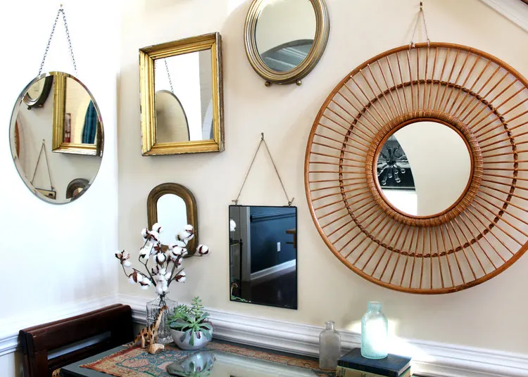 Mirror wall decor for apartment