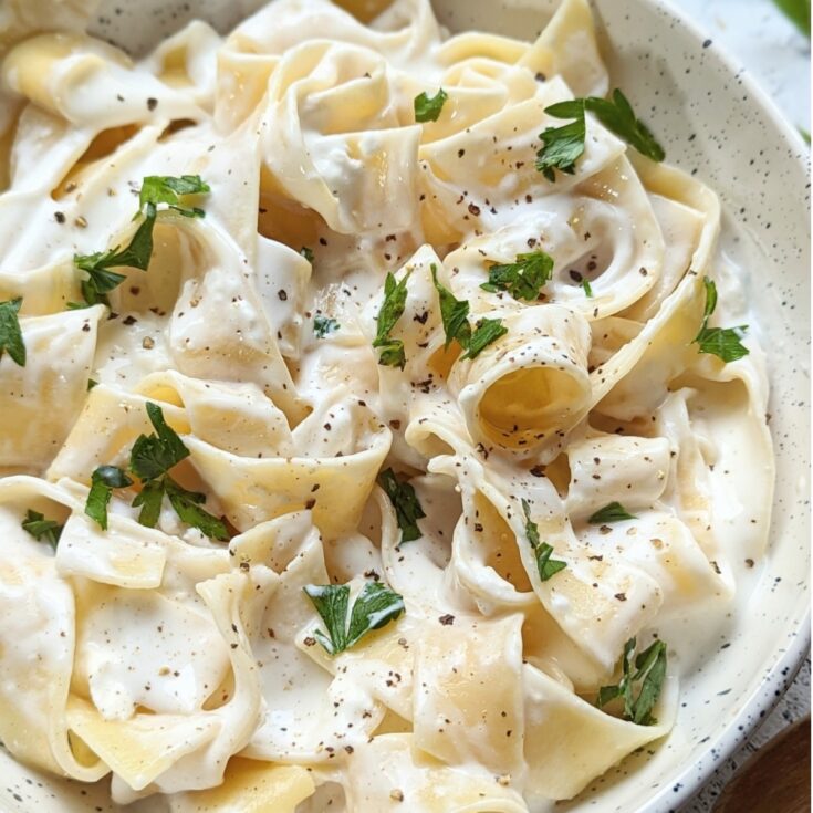 Image for Cottage Cheese Alfredo Pasta Sauce Recipe (High in Protein)