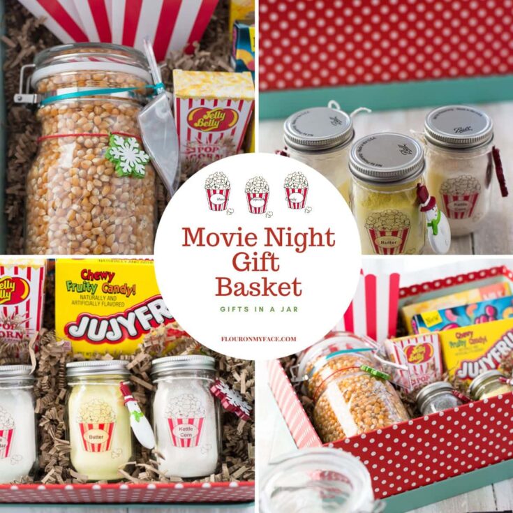 Image for Movie Night Gift Basket - Gifts In a Jar