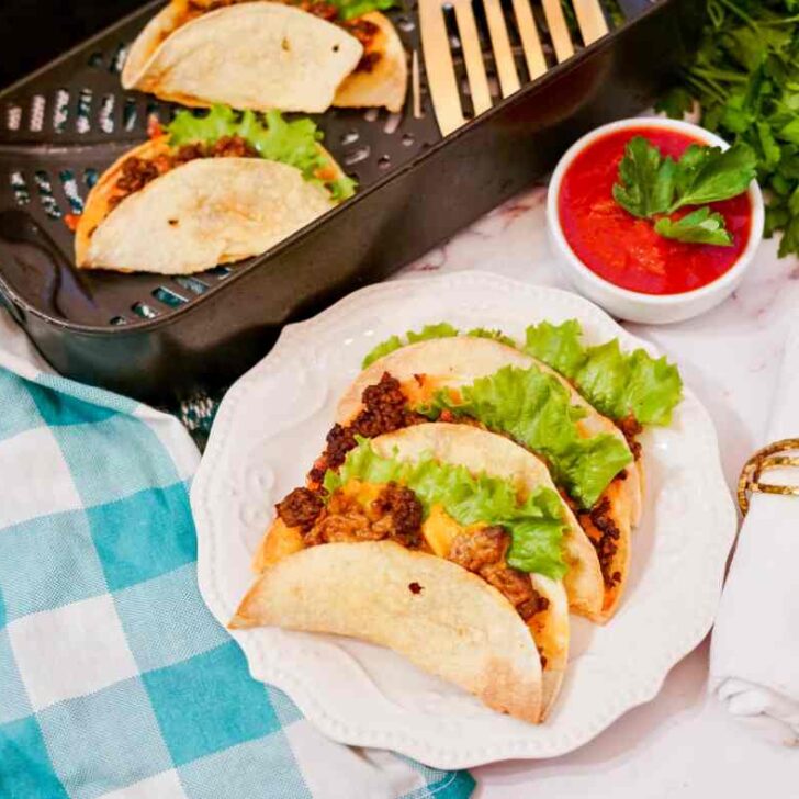 Easy 5 Minute Air Fryer Tacos