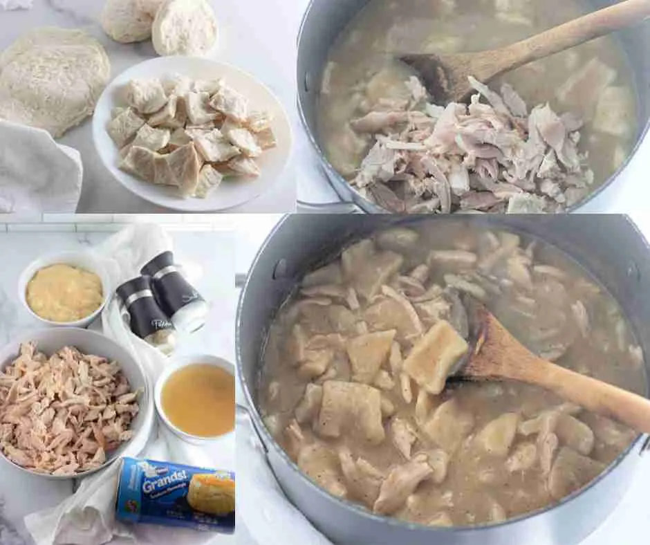 easy chicken and dumplings process