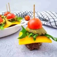 mini cheeseburger bites