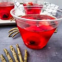 creepy Halloween Jello Cups