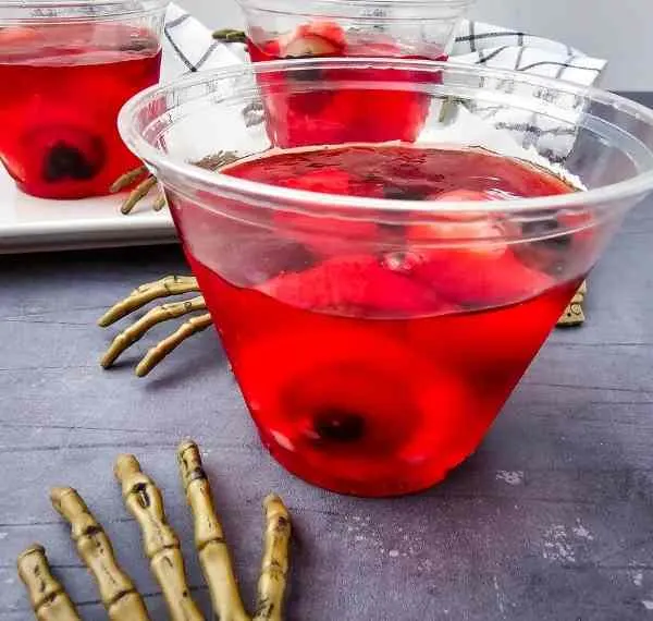 creepy Halloween Jello Cups