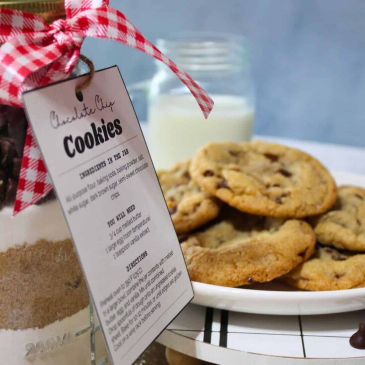 Image for Mason Jar Chocolate Chip Cookie Mix &ndash; Free Printable Tag