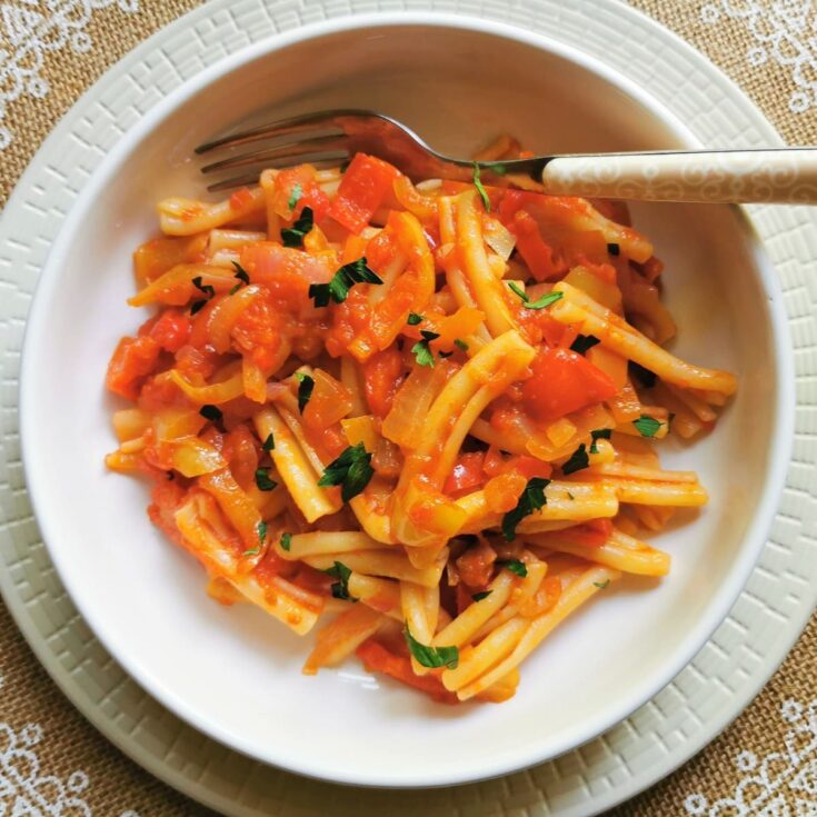 Image for Pasta alla Peperonata (sweet pepper sauce)