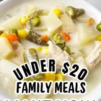 family meals for under $20